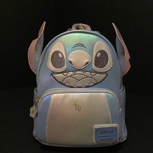 Loungefly Disney100 Platinum Stitch Cosplay Mini Backpack